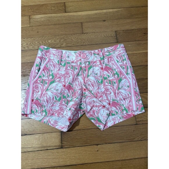 Lilly Pulitzer Size 00 Callahan 5" Shorts Multicolor Floral - Picture 2 of 7